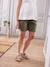 Bermuda Shorts in Linen-Effect Cotton, for Maternity olive 