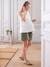 Bermuda Shorts in Linen-Effect Cotton, for Maternity olive 
