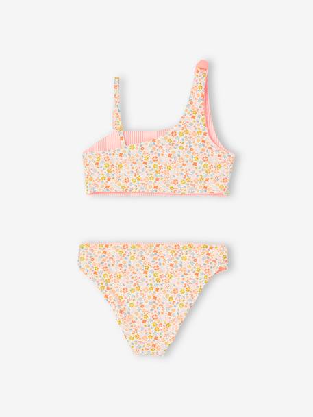 Reversible Bikini for Girls coral 