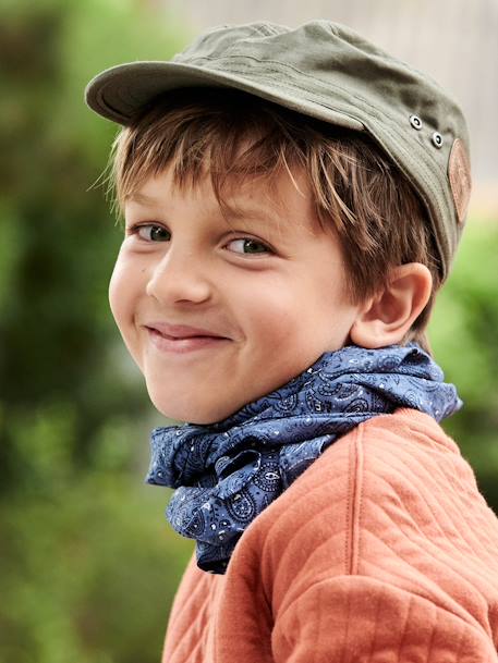 Bandana-Style Scarf for Boys navy blue 