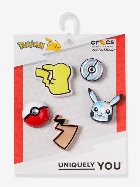 Pack of 5 Jibbitz(TM) Charms, Elevated Pokemon by CROCS(TM) multicoloured 