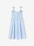 Strappy Midi-Length Dress for Girls blue+ecru+multicoloured+printed white+sky blue 