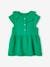 Dress in Cotton Gauze with Frilled Collar, for Babies green+orange 