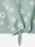 Printed Sleeveless Top with Bow for Girls ecru+grey blue 