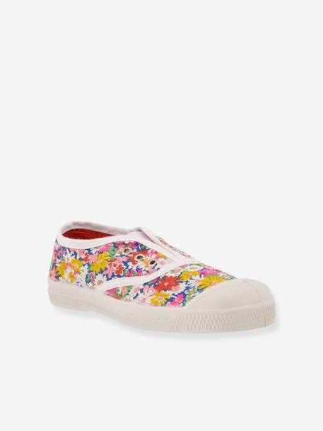 Canvas Trainers in Printed Liberty® Fabric for Children, Elly by BENSIMON® printed white 