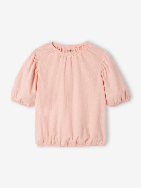 Openwork Blouse for Girls pale pink 