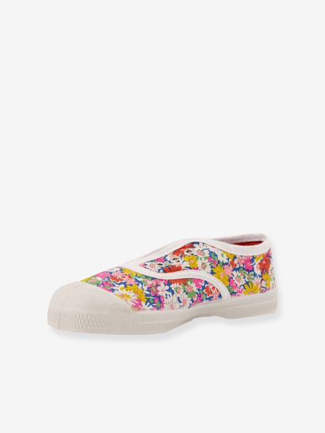 Canvas Trainers in Printed Liberty® Fabric for Children, Elly by BENSIMON® printed white 