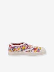 Shoes-Boys Footwear-Canvas Trainers in Printed Liberty® Fabric for Children, Elly by BENSIMON®