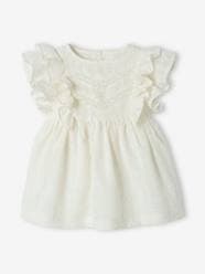 -Broderie Anglaise Dress for Babies