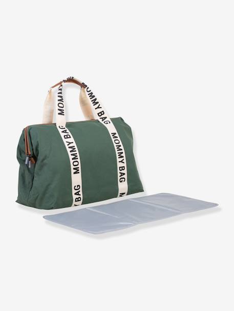 Changing bag, Mommy Bag by CHILDHOME ecru+green+terracotta 