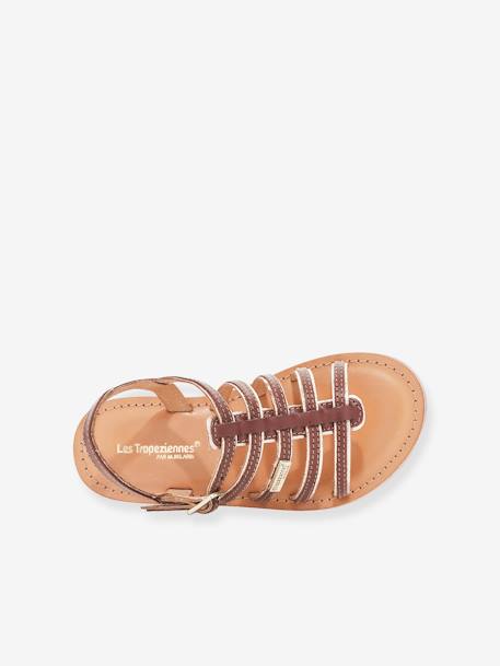 Leather Sandals for Kids, Monzar by LES TROPEZIENNES® PAR M. BELARBI beige 