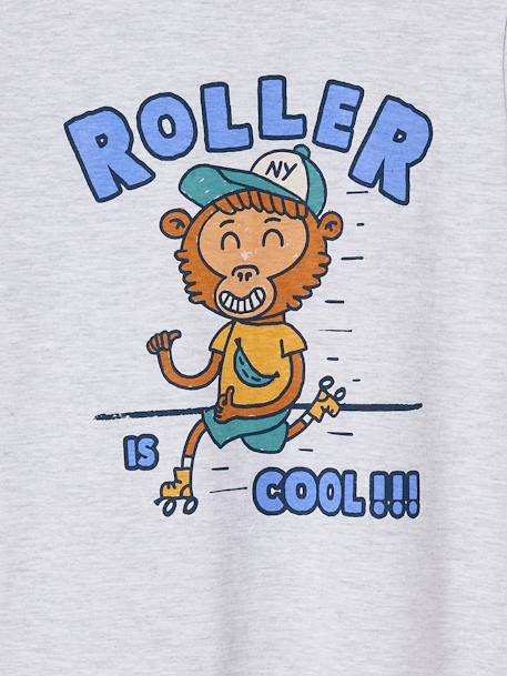 Fun Animal T-Shirt for Boys marl grey 