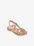 Leather Sandals for Kids, Baguera LES TROPEZIENNES® PAR M. BELARBI gold 