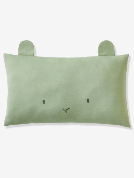 Animal Head Cushion grey blue+marl grey+mustard+rosy+sage green 