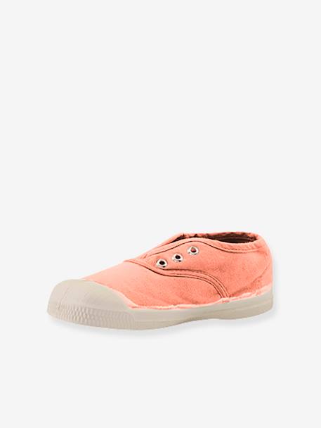 Canvas Trainers for Children, Elly by BENSIMON® green+rose 