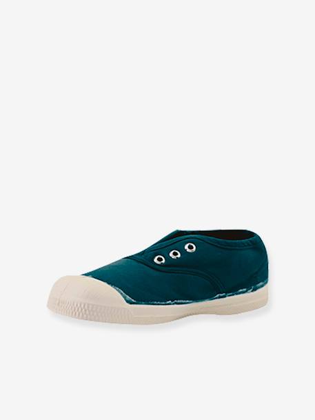 Canvas Trainers for Children, Elly by BENSIMON® green+rose 