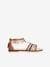 Karly Girls Sandals by GEOX®, for Children brown+white 