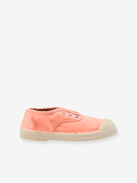 Canvas Trainers for Children, Elly by BENSIMON® green+rose 