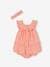 Broderie Anglaise Outfit: Dress, Bloomers & Headband coral 