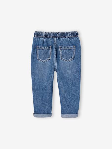 Denim Trousers, Elasticated Waistband, for Babies brut denim 