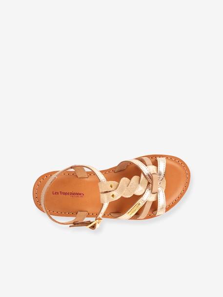 Leather Sandals for Babies, Badami by LES TROPEZIENNES® PAR M. BELARBI beige 