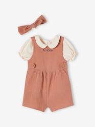 3-Piece Combo: T-Shirt, Jumpsuit & Headband for Babies