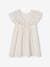 Striped Occasionwear Dress with Shimmery Yarn for Girls ecru 