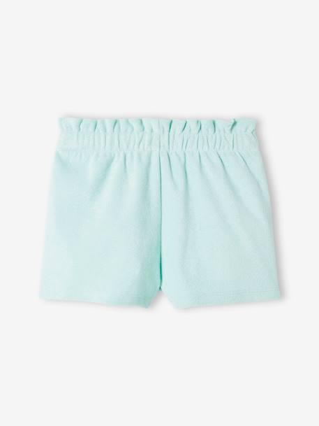 Terry Cloth Shorts for Girls pale blue 