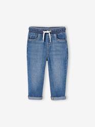 Baby-Trousers & Jeans-Denim Trousers, Elasticated Waistband, for Babies