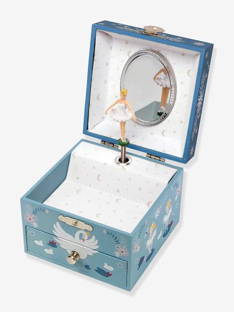 Musical Cube Box, Swan Lake - TROUSSELIER blue 