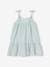 Dress with Straps & Shimmery Stripes for Girls pale blue 