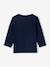 Grandad-Style Long-Sleeved Top for Baby Boys Dark Blue+Dark Green 