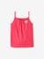 Pack of 3 Basics Tops with Thin Straps, for Girls peach+raspberry pink 