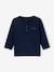 Grandad-Style Long-Sleeved Top for Baby Boys Dark Blue+Dark Green 