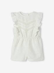 -Occasion wear Playsuit in Broderie Anglaise for Babies