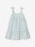 Dress with Straps & Shimmery Stripes for Girls pale blue 