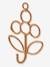 Rattan Flower Coat Hook beige 