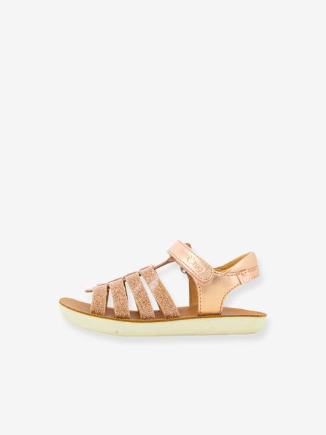 Sandals for Children, Goa Multi by SHOO POM® ecru+iridescent copper 