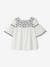 Embroidered Blouse for Girls ecru 