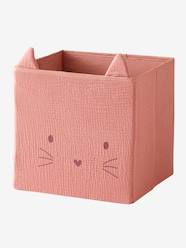 Bedroom Furniture & Storage-Storage-Set of 2 Animals Boxes in Cotton Gauze