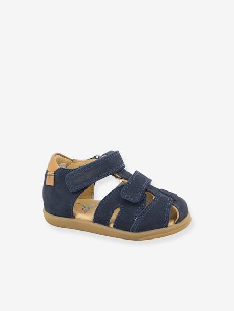 Pika Scratch Sandals for Babies, by SHOO POM® caramel+ink blue 