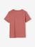 Fun Animal T-Shirt for Boys ecru+terracotta+white 