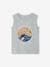 Tank Top for Boys electric blue+marl grey+terracotta 