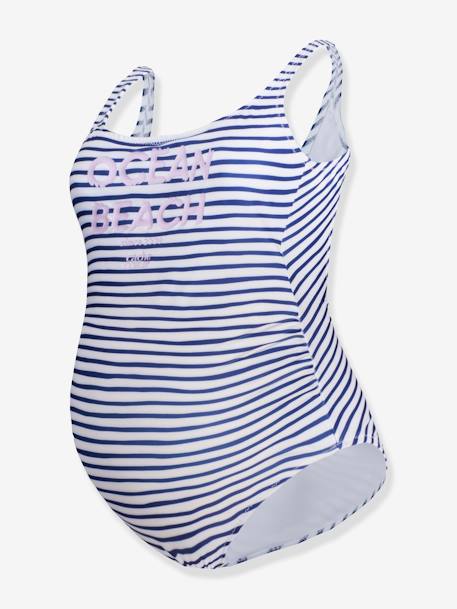 Swimsuit for Maternity, Ocean Beach by CACHE COEUR green+white 