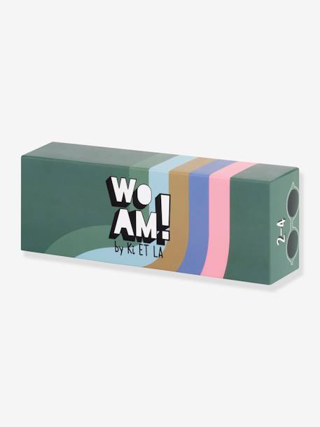 Woam Sunglasses for Children, by KI ET LA dark brown+green+rose+sky blue 