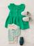 Dress in Cotton Gauze with Frilled Collar, for Babies green+orange 