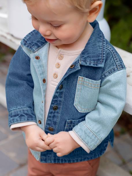 Denim Jacket for Babies stone 