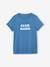 T-Shirt with Message, in Organic Cotton, Maternity & Nursing Special BLUE MEDIUM SOLID WITH DESIGN+GREY DARK SOLID WITH DESIGN 