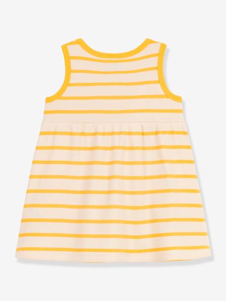 Sleeveless Dress in Organic Cotton, by PETIT BATEAU beige 