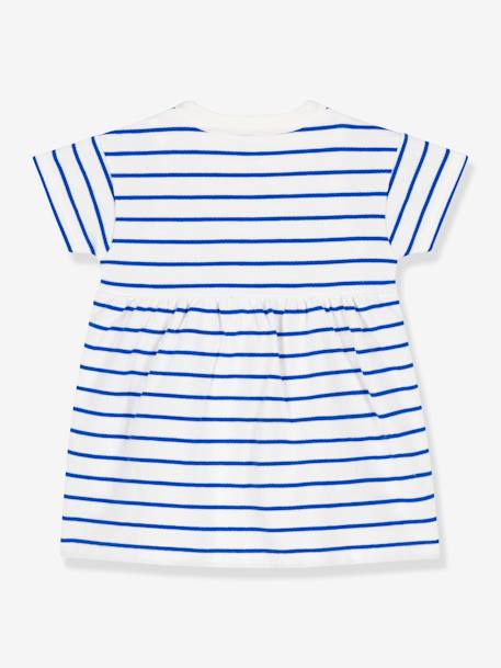 Dress + Short Sleeve Bodysuit, by Petit Bateau white 